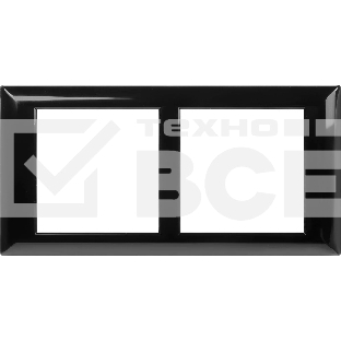 Рамка-суппорт 4 мод. Avanti для In-liner Front черный ДКС 4402914