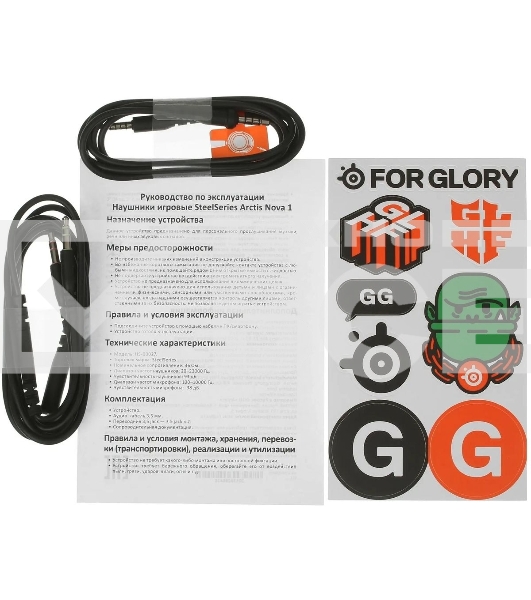 Гарнитура проводная SteelSeries Arctis Nova 1 Wired Gaming Headset черный