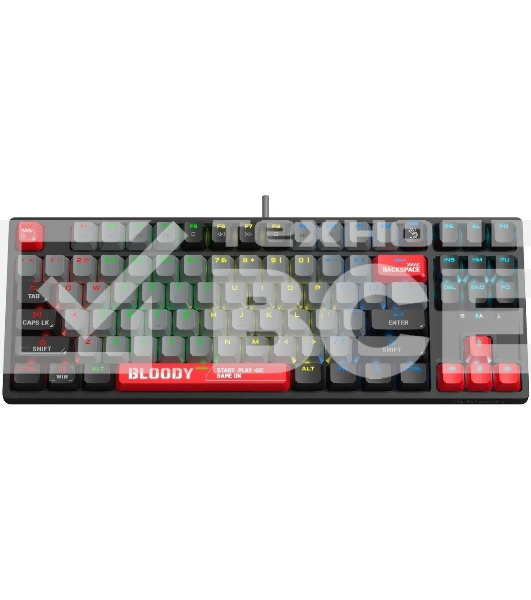 Клавиатура проводная A4Tech Bloody S87 Energy USB черный/красный