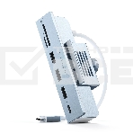 USB-концентратор Satechi USB-C Clamp Hub for 24-inch IMAC (3xUSB 3.0, USB Type-C, SD, micro-SD), Синий ST-UCICHB, фото 1