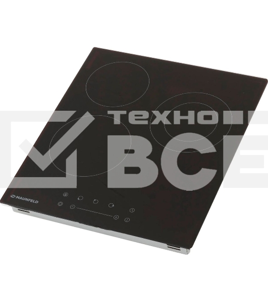 Варочная электрическая панель Maunfeld EVCE.453.D-BK, конфорок: 3 шт., стеклокерамика, независимая, черный