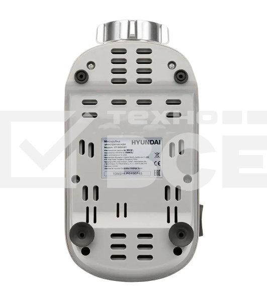 Мясорубка электрическая Hyundai HY-MG4391 серый, 1900 Вт, 2.4 кг/мин, реверс, защита от перегрузки, насадки - 4