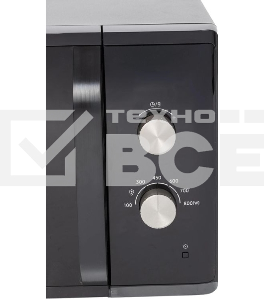 Микроволновая печь Samsung MS23K3614AK черный, 23 л, 800 Вт, переключатели - поворотный механизм