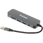 USB-концентратор D-Link DUB-1325/A2A, USB 3.0, USB 3.0, SD/microSD, USB, фото 1