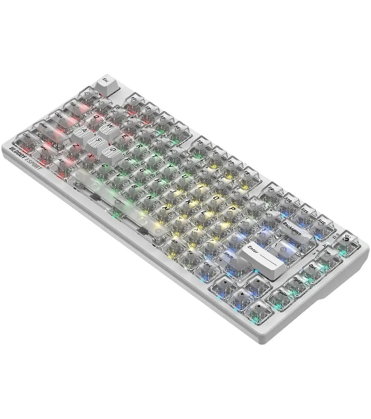 Клавиатура A4Tech Bloody MS76 проводная, USB Type-A, белый