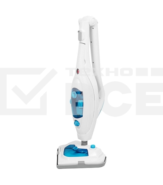 Паровая швабра Blackton Bt SM1115 White-turquoise, Мощность 1300 Вт, 2 в 1. Вертикальная и компактная, Давление 1 бар, Резервуар для воды 300 мл, Резервуар для моющего средства 180 мл Время неприрывной работы до 20 минут, Быстрая и эффективная очистка все