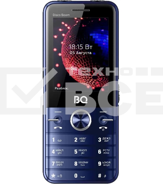 Мобильный телефон BQ 2842 Disco Boom синий/черный