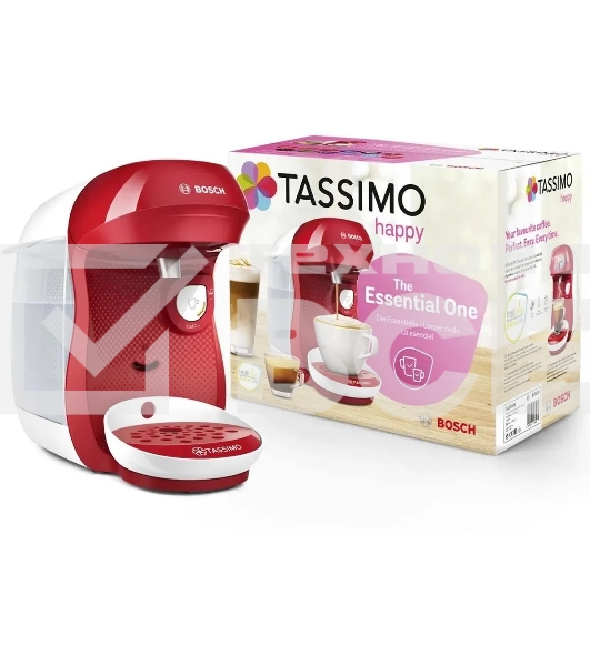 Кофемашина капсульная Bosch Tassimo TAS1006 Happy красный, исп. кофе - капсулы, 0.7 л, 1400 Вт.