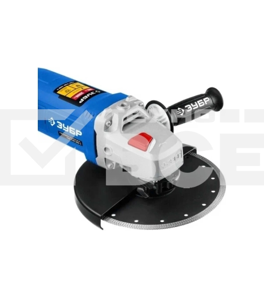 Угловая шлифовальная машина Зубр 180 мм, 2000 Вт, компакт, серия Профессионал