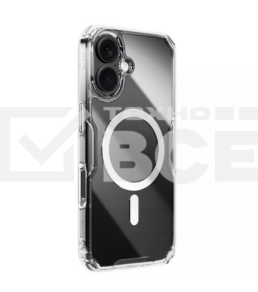 Чехол Nature TPU Pro Magnetic Case, белый, (AP iP16)