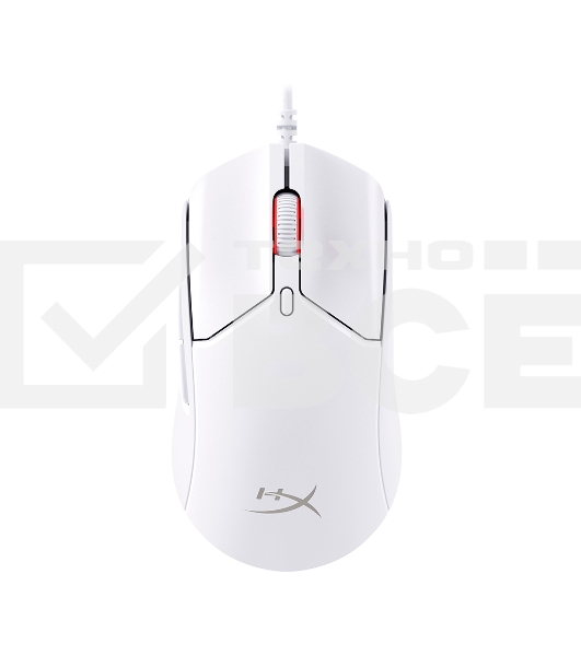 Мышь проводная HyperX Pulsefire Haste 2 белый, 26000 dpi, USB, кнопки - 6