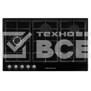 Газовая варочная панель Maunfeld EGHE.95.33CB/G чёрный