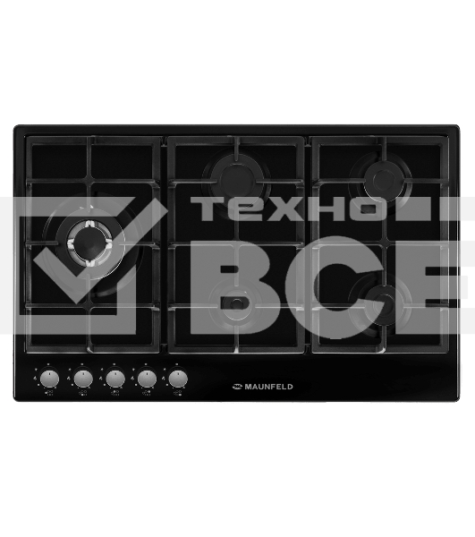 Газовая варочная панель Maunfeld EGHE.95.33CB/G чёрный