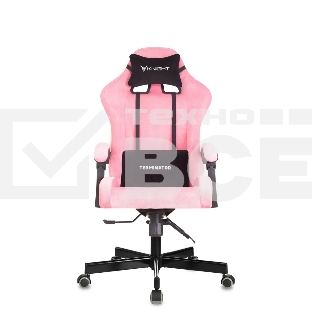 Кресло игровое Knight Terminator розовый Velvet 36, крестов. металл