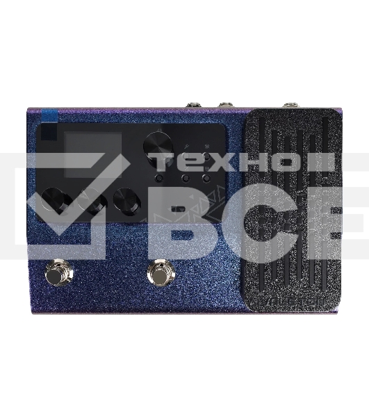 Напольный процессор эффектов Valeton [GP-100VT] 45 усилителей, 40 кабинетов, 50+ эффектов, до 9 эффектов одновременно, поддержка IR импульсов гитарных кабинетов, встроенный USB-аудиоинтерфейс, программа - эдитор для ПК. Цвет: фиолетовый