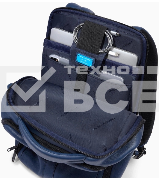 Рюкзак Piquadro Than CA6611S135/BLU синий кожа