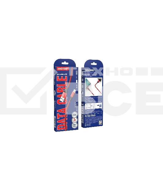 Кабель Smartbuy (iK-522-S14rb) S14 Lightning красн./черный, 3 А, 2 м