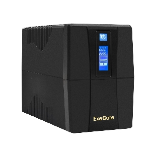 Источник бесперебойного питания ExeGate EP285568RUS Power Smart ULB-650.LCD.AVR.EURO 650VA/360W, LCD, AVR, 2 евророзетки, черный