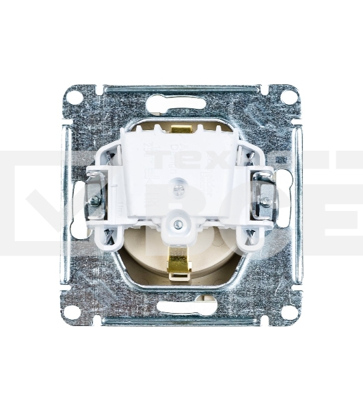 Механизм розетки 1-м СП AtlasDesign с заземл. 16А шампань SchE ATN000543