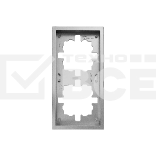 Рамка 2-мест. горизонт. ZIMA серый матовый LEZARD 704-7400-147