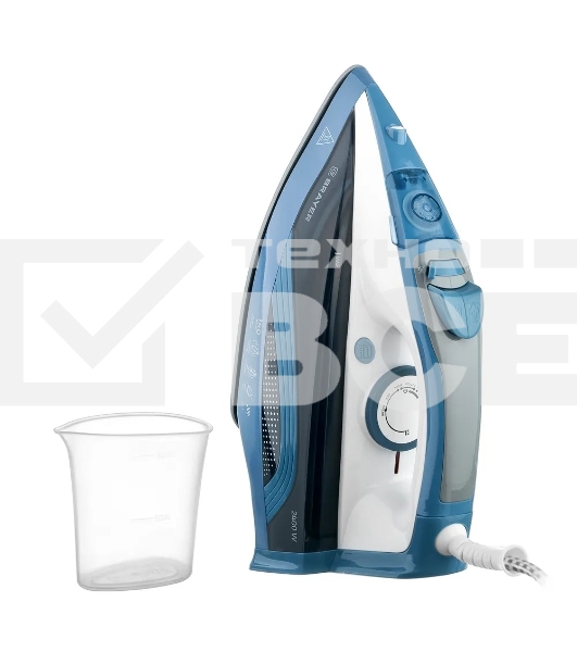 Утюг BRAYER 4002BR, 2400 Вт, керамич, Пар 140 г/м антикапля, разбрыз, резер 360мл, самоотчис,