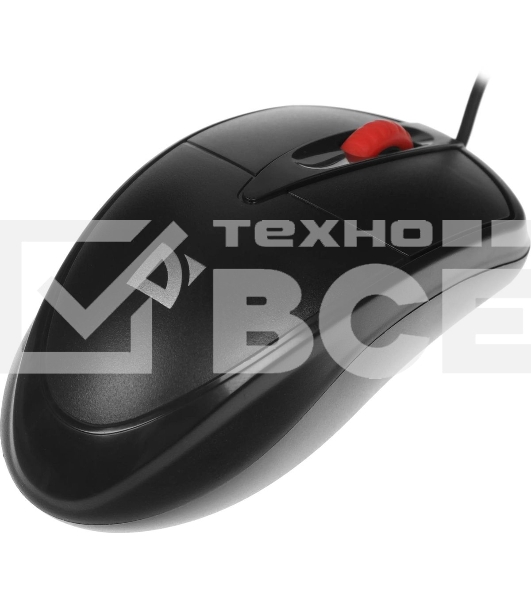 Мышь проводная Defender Icon MB-057 черный, 1000 dpi, USB, кнопки - 3