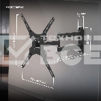 Кронштейн для телевизора Hyundai GL-N3 черный 20'-65' макс.25кг настенный поворотно-выдвижной и наклонный, фото14