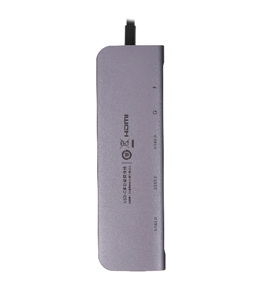USB-концентратор UGREEN CM136-80132, USB Type-C, USB 3.0/HDMI/USB Type-C PD/AUX (3.5мм), USB