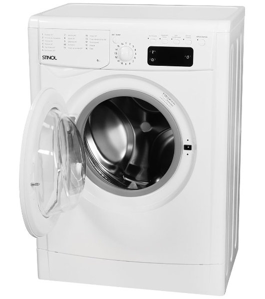 Стиральная машина Stinol WSTS 610 E белый, загрузка фронтальная 6 кг, 1000 об/мин, класс A
