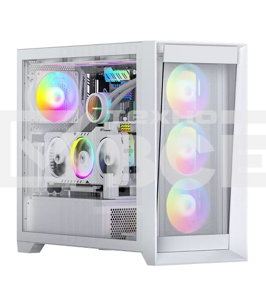 Компьютерный корпус ACD Lagrange; ATX, White, FANS: 120mm ARGB: 3 Top + 1 Rear + HUB. Drive bay int: 3x3,5