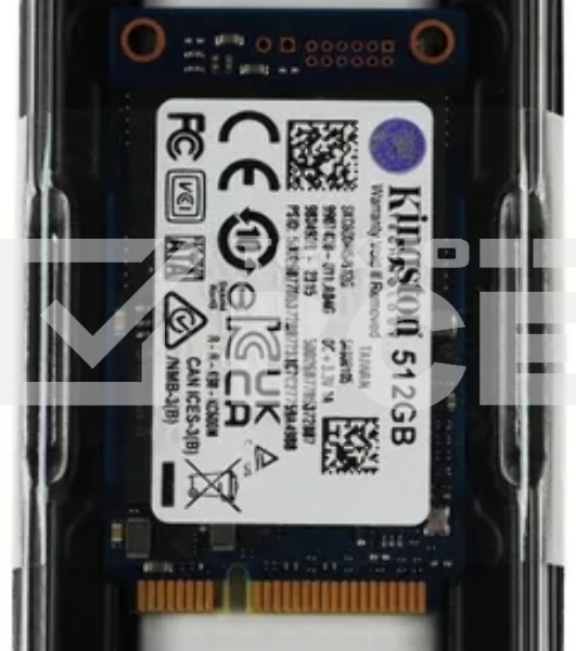 Накопитель SSD Kingston KC600, 512GB, mSATA, R/W 550/520