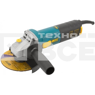 Углошлифовальная машина FIT AG-125/903, 900 Вт, 11000 об/мин, КлК 125 мм, 1,9 кг, армир. ротор, мал., рез. накл., коробка