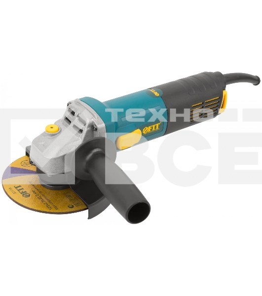Углошлифовальная машина FIT AG-125/903, 900 Вт, 11000 об/мин, КлК 125 мм, 1,9 кг, армир. ротор, мал., рез. накл., коробка