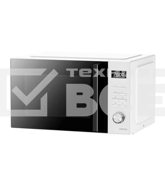 Микроволновая печь Centek CT-1563 белый, 23 л, 800 Вт, кнопки/поворотный механизм