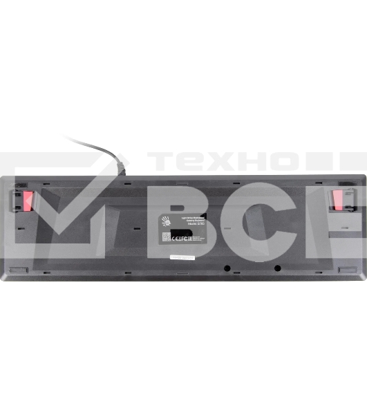 Клавиатура A4Tech Bloody B765 проводная USB серый