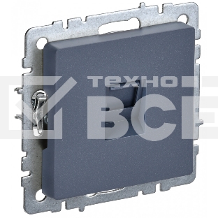 Розетка компьютерная IEK BRITE РК10-БрМ RJ45 кат.5E маренго