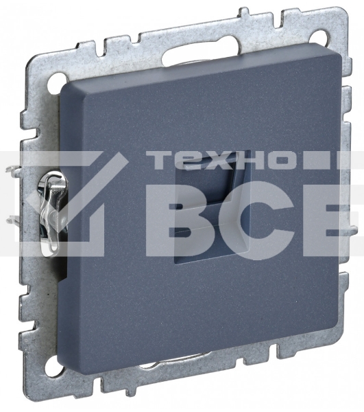 Розетка компьютерная IEK BRITE РК10-БрМ RJ45 кат.5E маренго