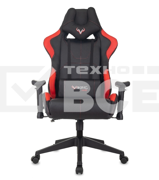 Кресло игровое Бюрократ VIKING 5 AERO RED черный/красный искусственная кожа