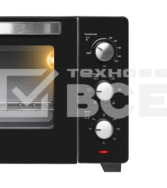 Мини-печь BBK OE3037M черный
