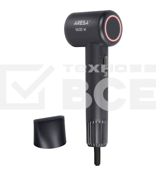 Фен ARESA AR-3233 графит, 1600 Вт, ионизация