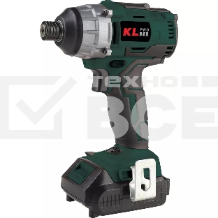 Профессиональный винтоверт ударный бесщеточный аккумуляторный KLPRO KLDV18B-20 (18 В/2,0 А·ч)