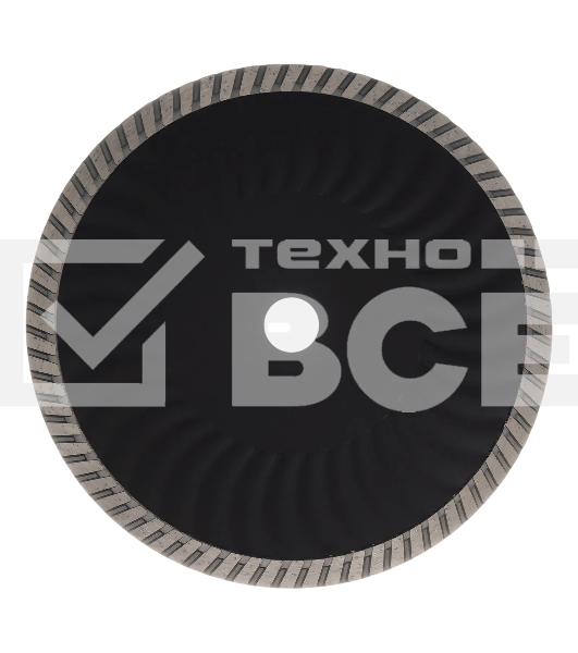 Диск алмазный отрезной Denzel ф230 х 22,2 мм, турбо, сухое резание, HWD92