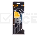 Набор шестигранных ключей сверхдлинных Deli DL231309H 9 шт Материал CR-V. Спецификация: 1,5,2,2,5,3,4,5,6,8,10мм, пластиковый держатель, фото4