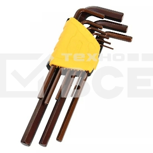 Ключ Deli Набор шестигранных ключей удлиненных Deli DL230708G 9шт S2, размеры 1,5,2,2,5,3,4,5,6,8,10мм, пластиковый держатель