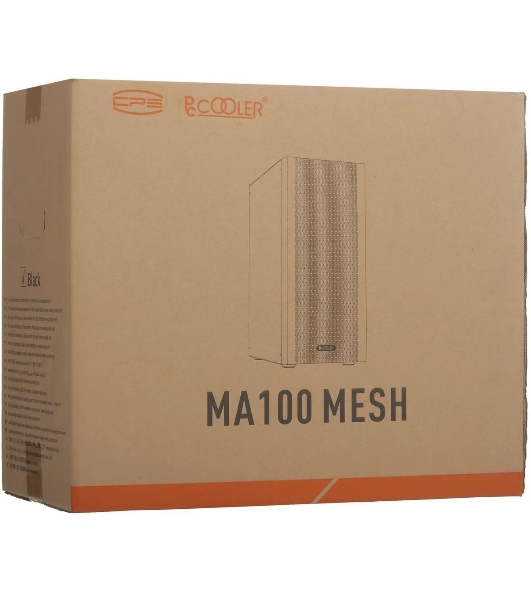 Корпус PcCooler MA100 MESH BK черный без БП ATX 3x120mm 1xUSB2.0 1xUSB3.0 audio bott PSU