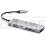 USB-концентратор Satechi Type-C Multiport Pro (USB 3.0, USB Type-C, HDMI, SD, micro-SD), Серый ST-UCMPAM, фото 1