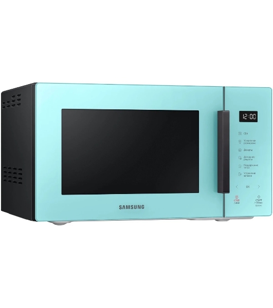 Микроволновая печь Samsung MS23T5018AN/BW голубой, 23 л, 800 Вт, переключатели - сенсор