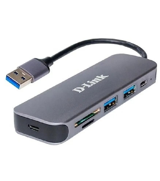 USB-концентратор D-Link DUB-1325/A2A, USB 3.0, USB 3.0, SD/microSD, USB