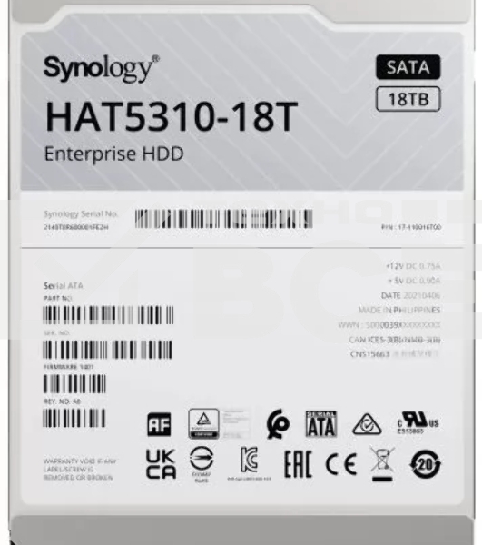 Жесткий диск  Synology HAT5310-18T SATA Festplatte 18TB 3.5