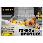 Уровень STAYER PROFESSIONAL 1000 мм уровень магнитный с двумя фрезерованными поверхностями, фото3